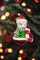 Christmas Ornament - Glossy Gingerbread Snowman. Wizardi Festive Decoration F07-N2-14-E2504B